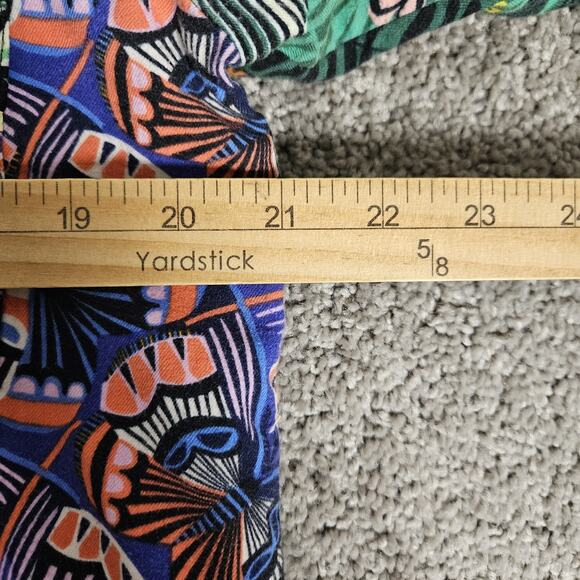 Anthropologie X Masha Volnova Pajama Set Womens Small Green Flannel Floral - Picture 10 of 16